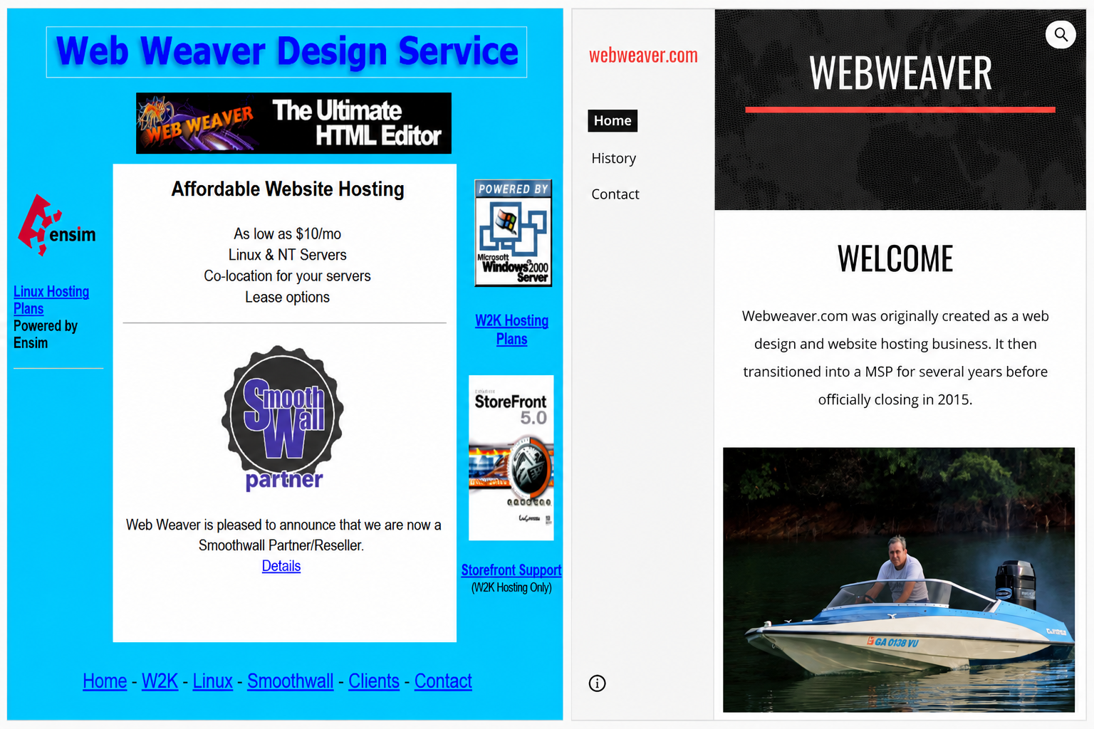 Webweaver then and now